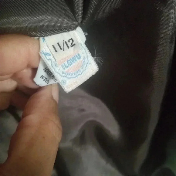 Talbots Vintage Women's Wool Herringbone Grey Bomber Jacket  Sz 11/12 - Picture 9 of 15